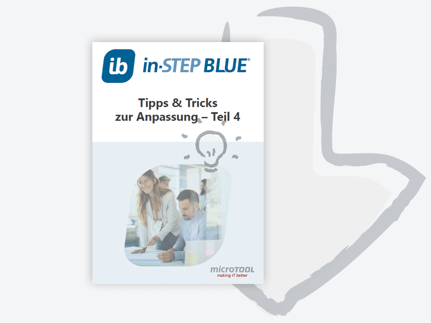 in-STEP BLUE – Tipps und Tricks – Teil 4